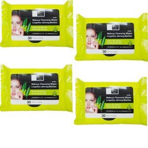 Global Beauty Makeup Cleansing Wipes With Vitamin A, C & E 30 Wipes Each 4PK
